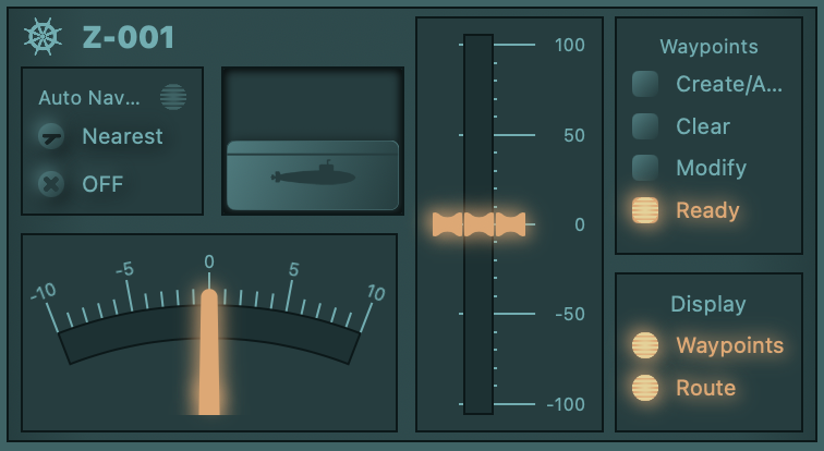Piloting panel